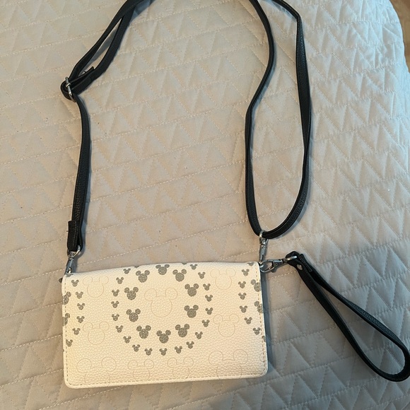 NWT Disney Parks Mickey Icon White Crossbody - Picture 2 of 4